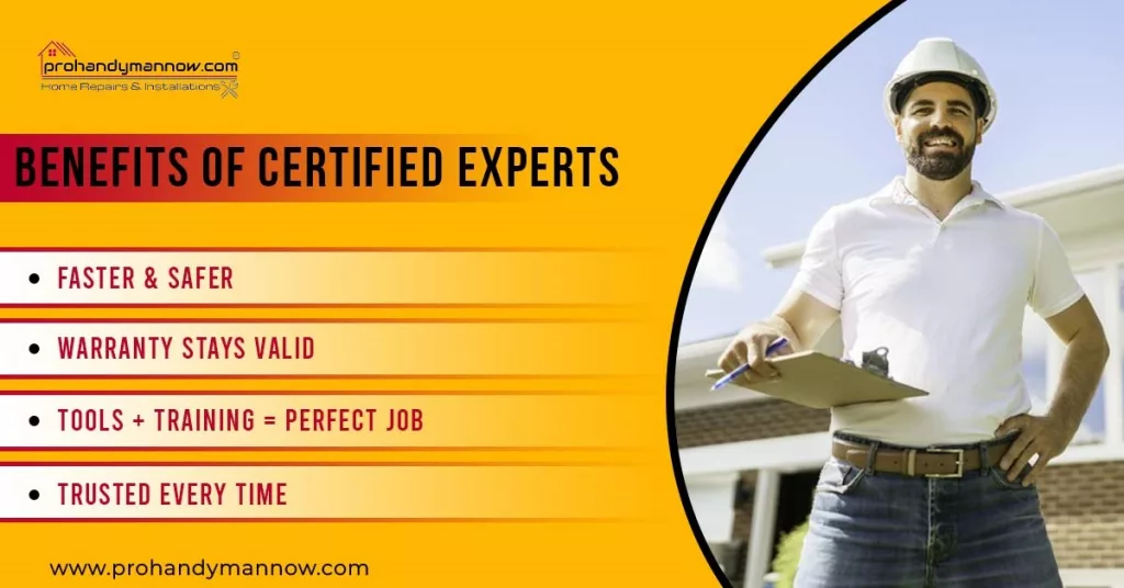 Benefits of certified experts