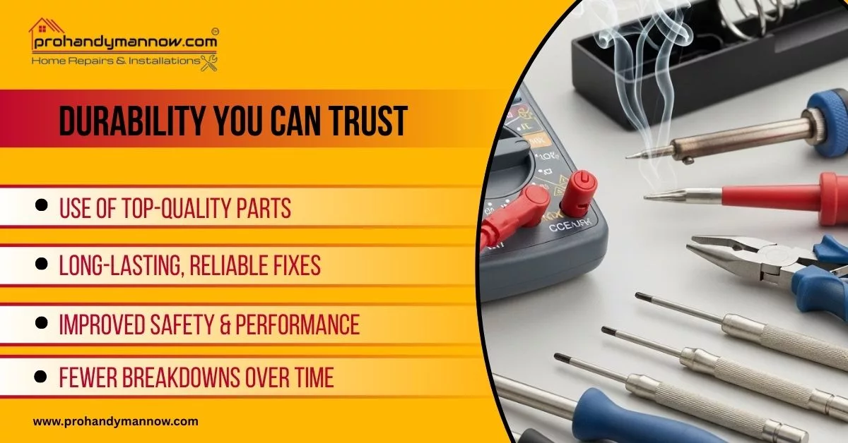 Quality Repairs Using Durable Parts