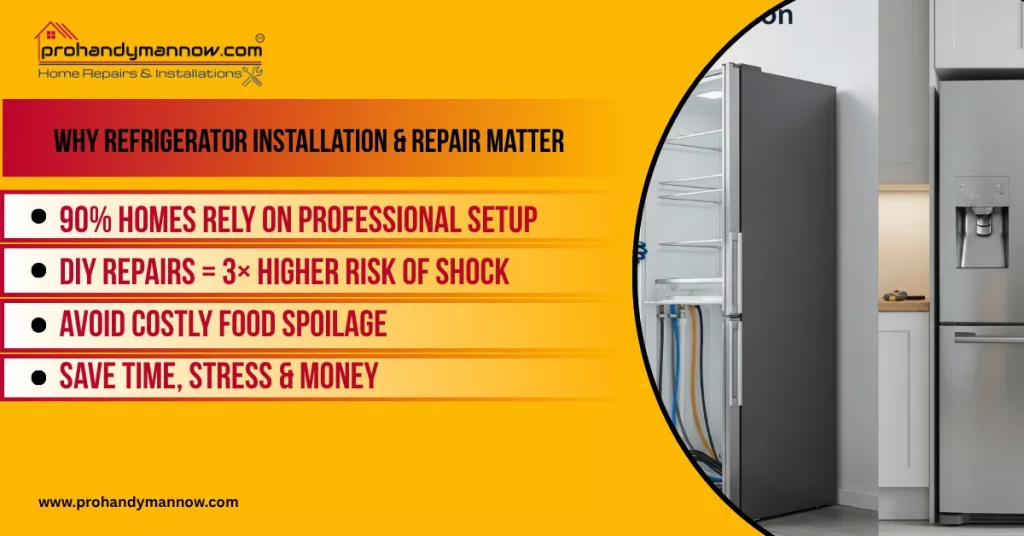 Why Choose ProHandymanNow for Refrigerator Installation and Repair