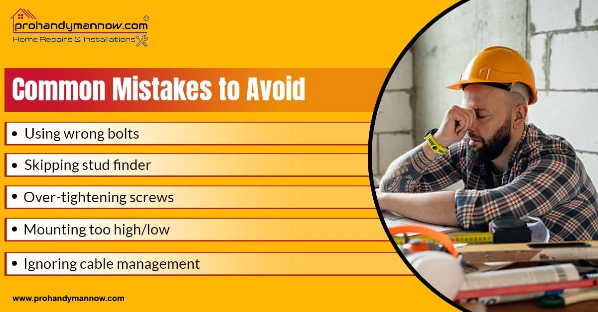 Common Mistakes People Make When Mounting Their TV