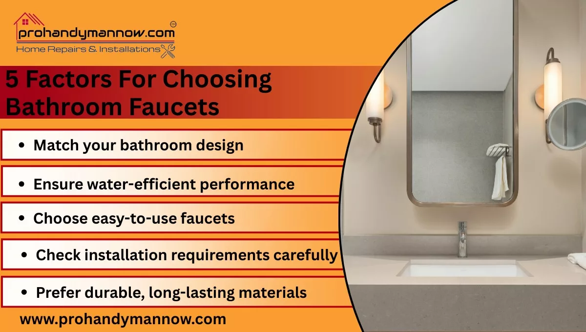 5 Factors For Choosing Bathroom Faucets