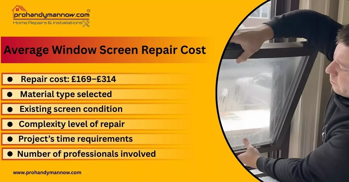 Average Window Screen Repair Cost Average Window Screen Repair Cost