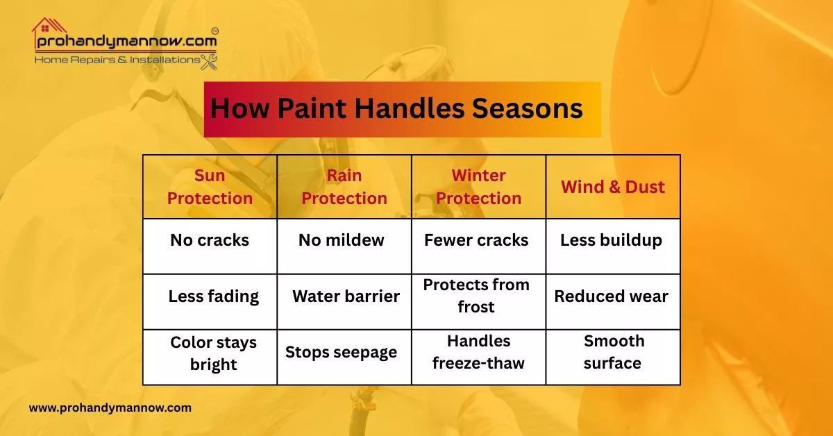 HOW PAINT HANDLES SEASON