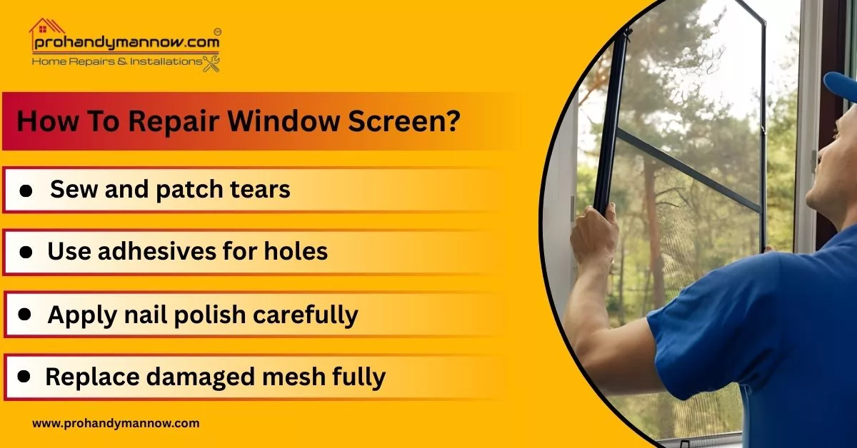 How To Repair Window Screen How To Repair Window Screen