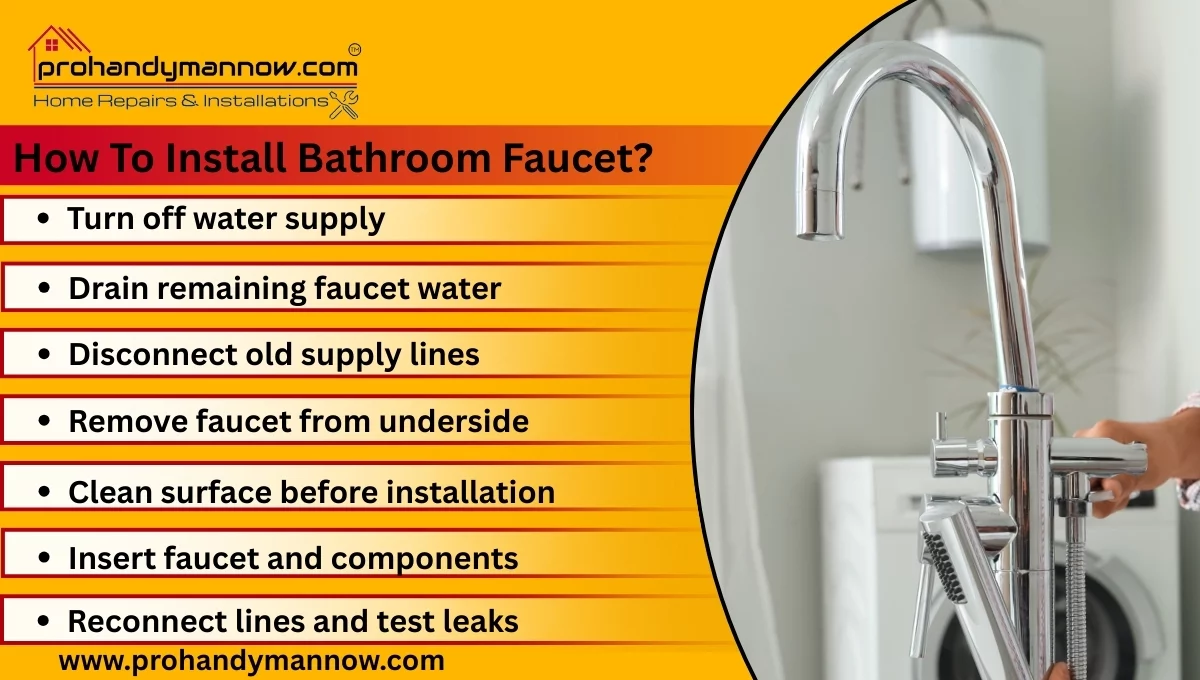 how to install bathroom faucets