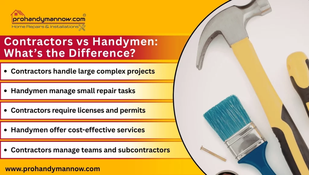 Contractors vs Handymen