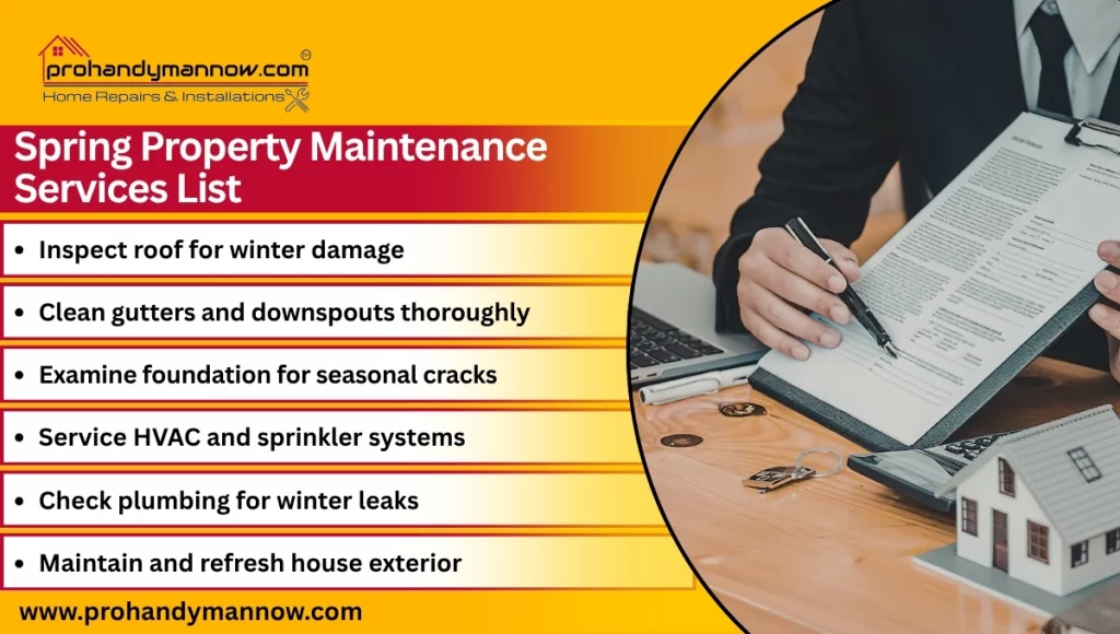 Spring Maintenance Services List