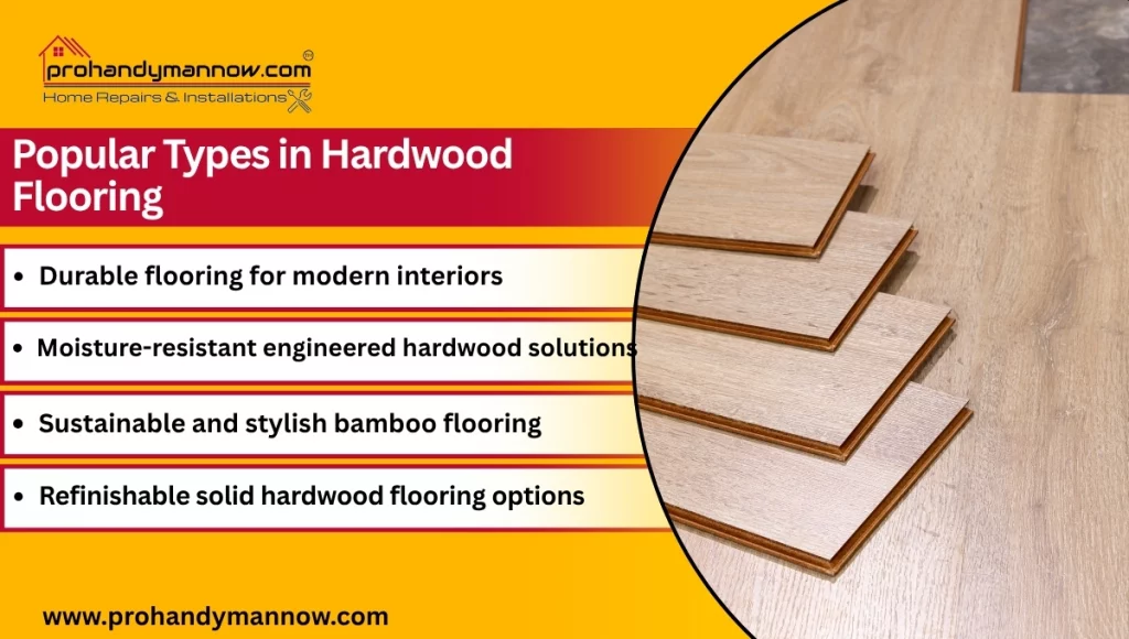 Popular Types in Hardwood Flooring Popular Types in Hardwood Flooring