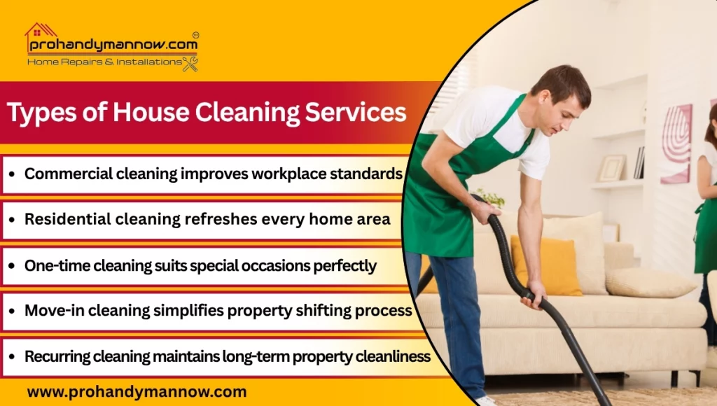 Types of House Cleaning Services