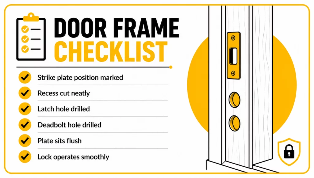 Door Frame Checklist Door Frame Checklist