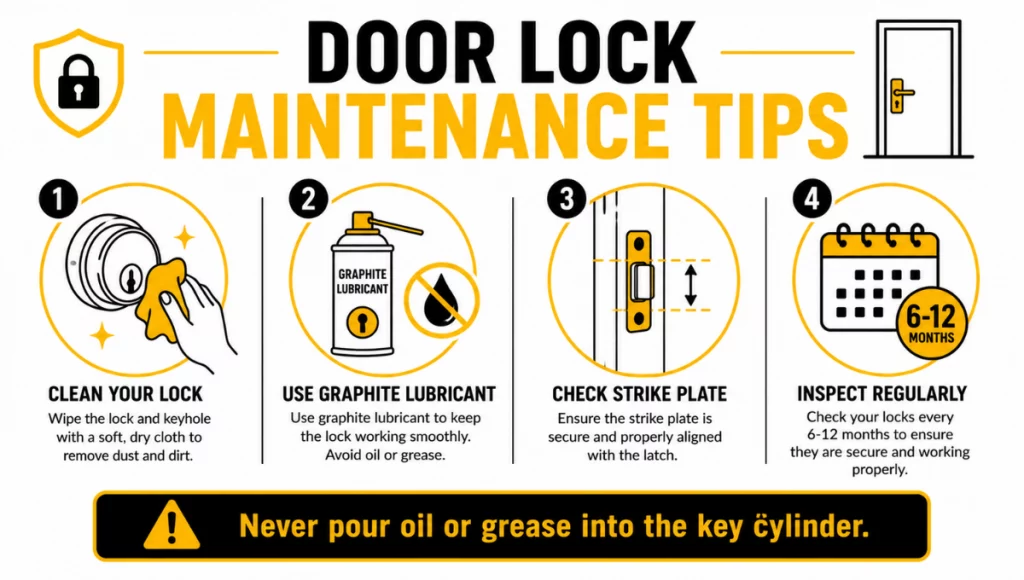 Door Lock Maintenance Tips Door Lock Maintenance Tips
