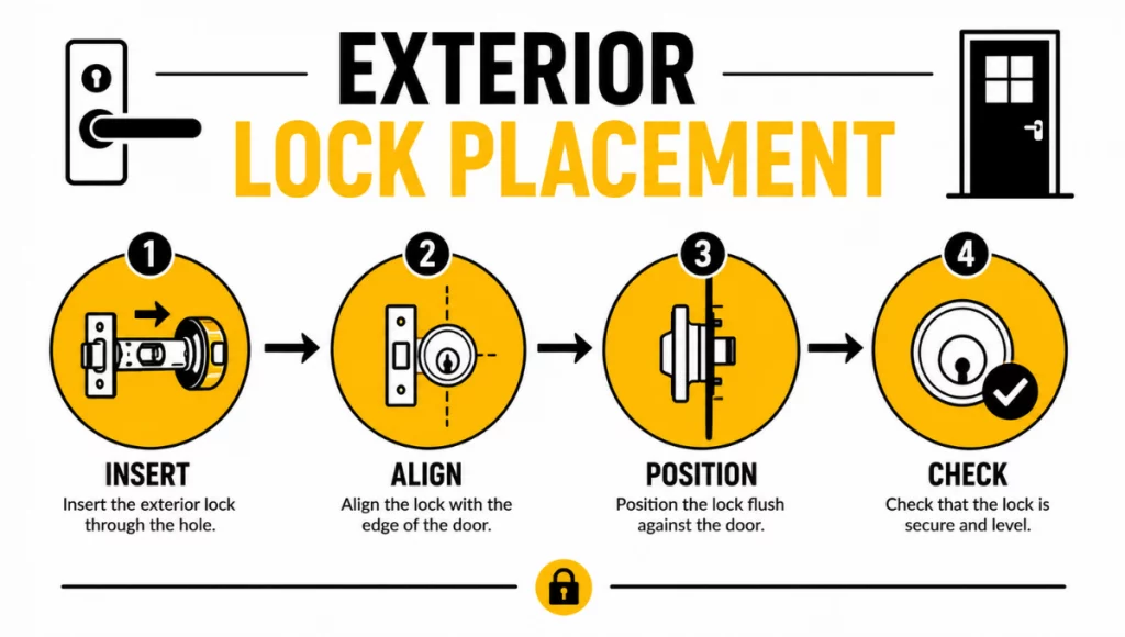Exterior Lock Placement Exterior Lock Placement