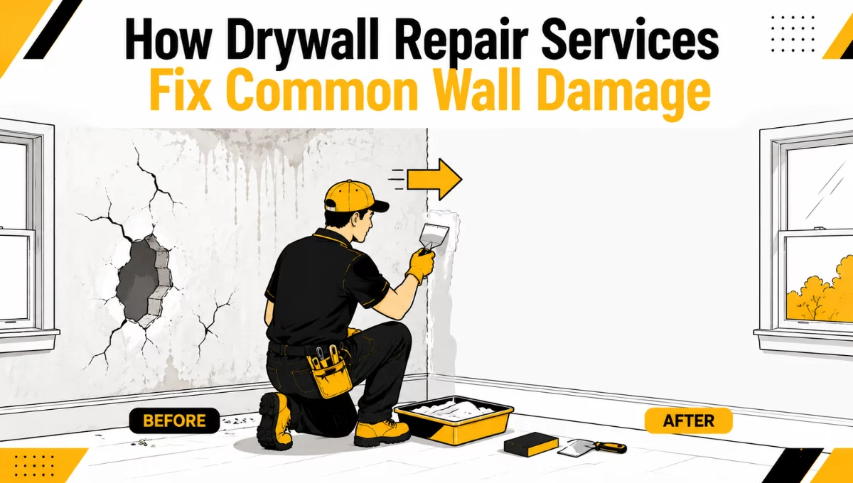 How Do Drywall Repair Services Fix Common Wall Damage?