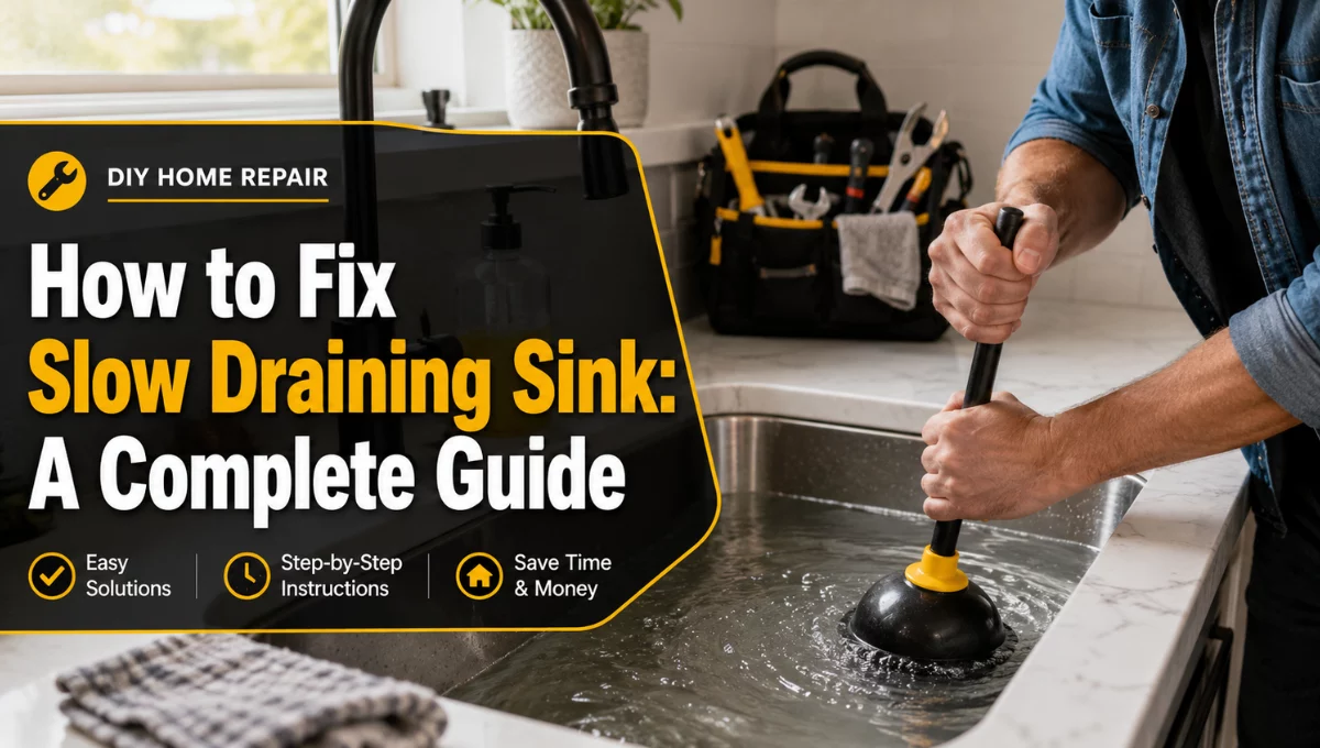 How to Fix a Slow Draining Sink A Complete Guide