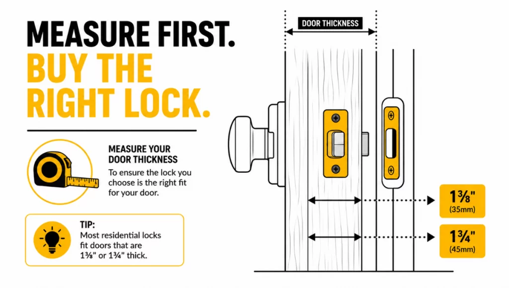 Measure First. Buy the Right Lock. Avoid Installation Problems. Measure First. Buy the Right Lock. Avoid Installation Problems.