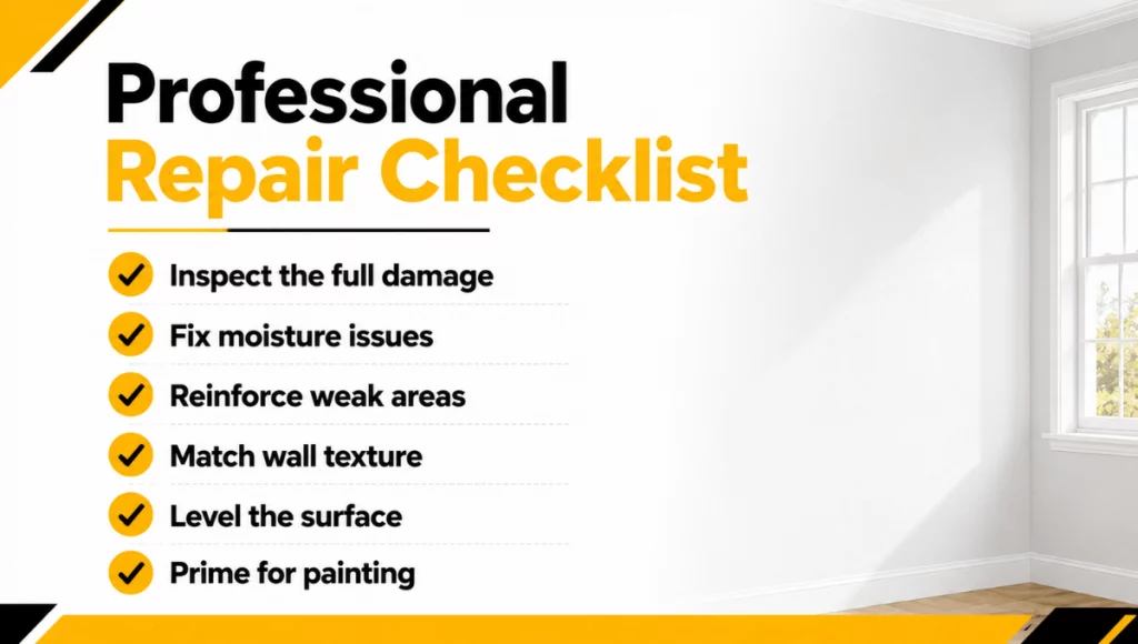Professional Repair Checklist Professional Repair Checklist