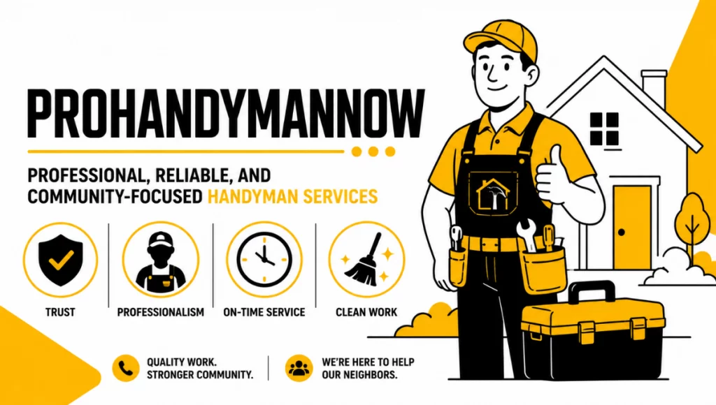 Prohandymannow- Professional, Reliable, and Community-Focused Handyman Services Prohandymannow- Professional, Reliable, and Community-Focused Handyman Services