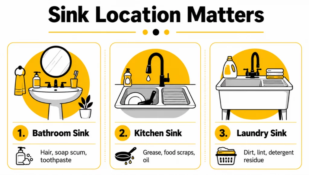 Sink location matters Sink location matters