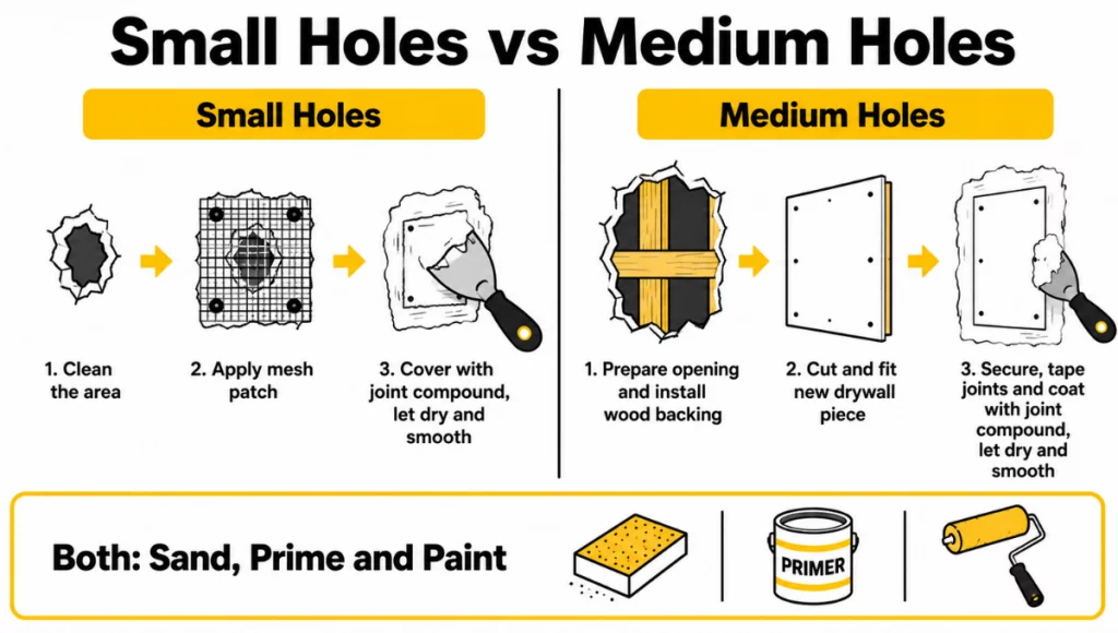 Small Holes vs Medium Holes Small Holes vs Medium Holes