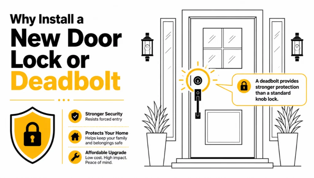 Why Install a New Door Lock or Deadbolt Why Install a New Door Lock or Deadbolt
