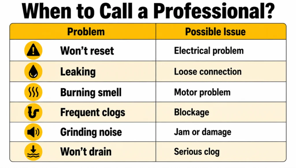 When to Call a Professional When to Call a Professional