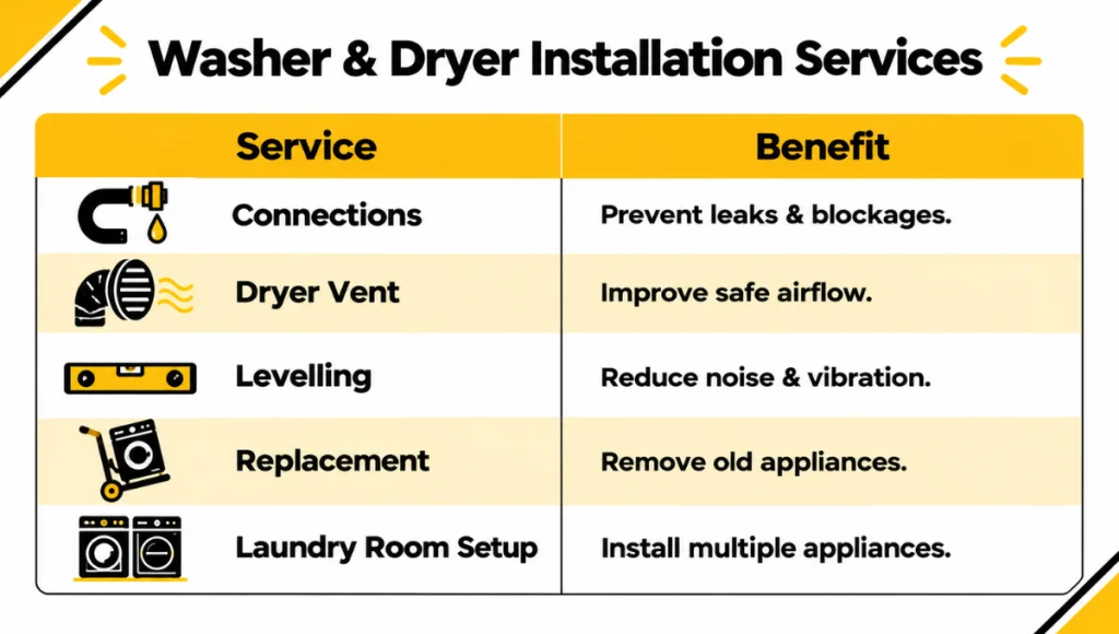 Washer & Dryer Installation Services