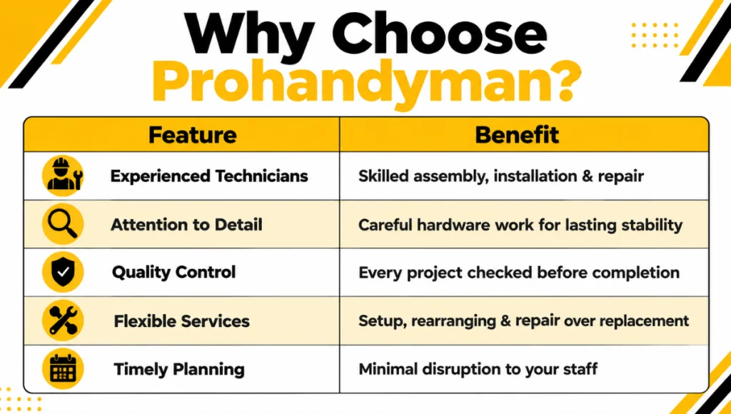Why Choose Prohandyman Why Choose Prohandyman