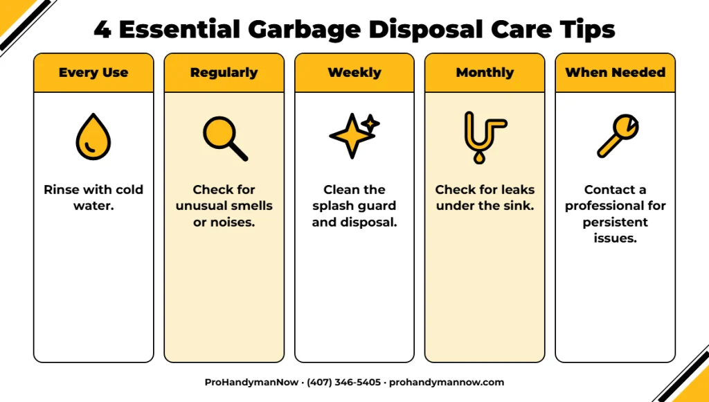 4 Essential Garbage Disposal Care Tips